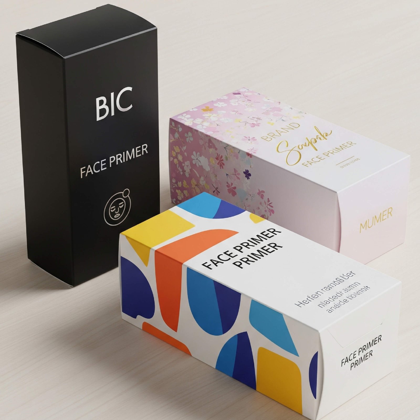 Custom Printed Face Primer Box