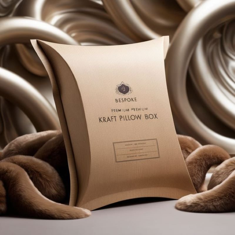 kraft pillow box