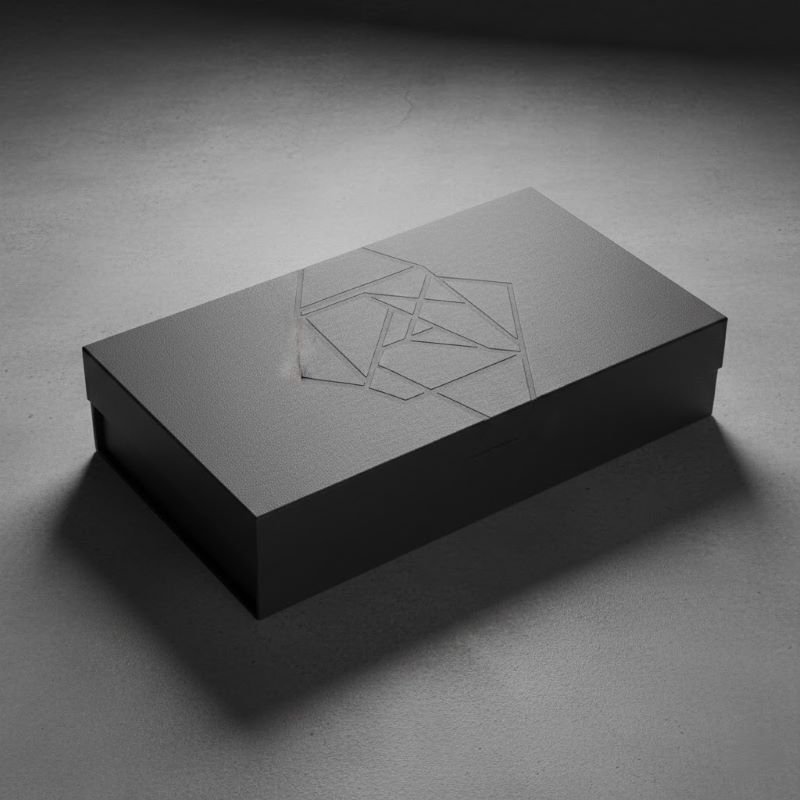 custom gold foil box